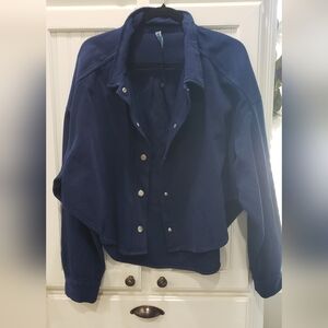 Zara Solid Blue Jacket